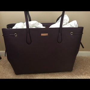 Authentic Kate spade mahogany tote purse